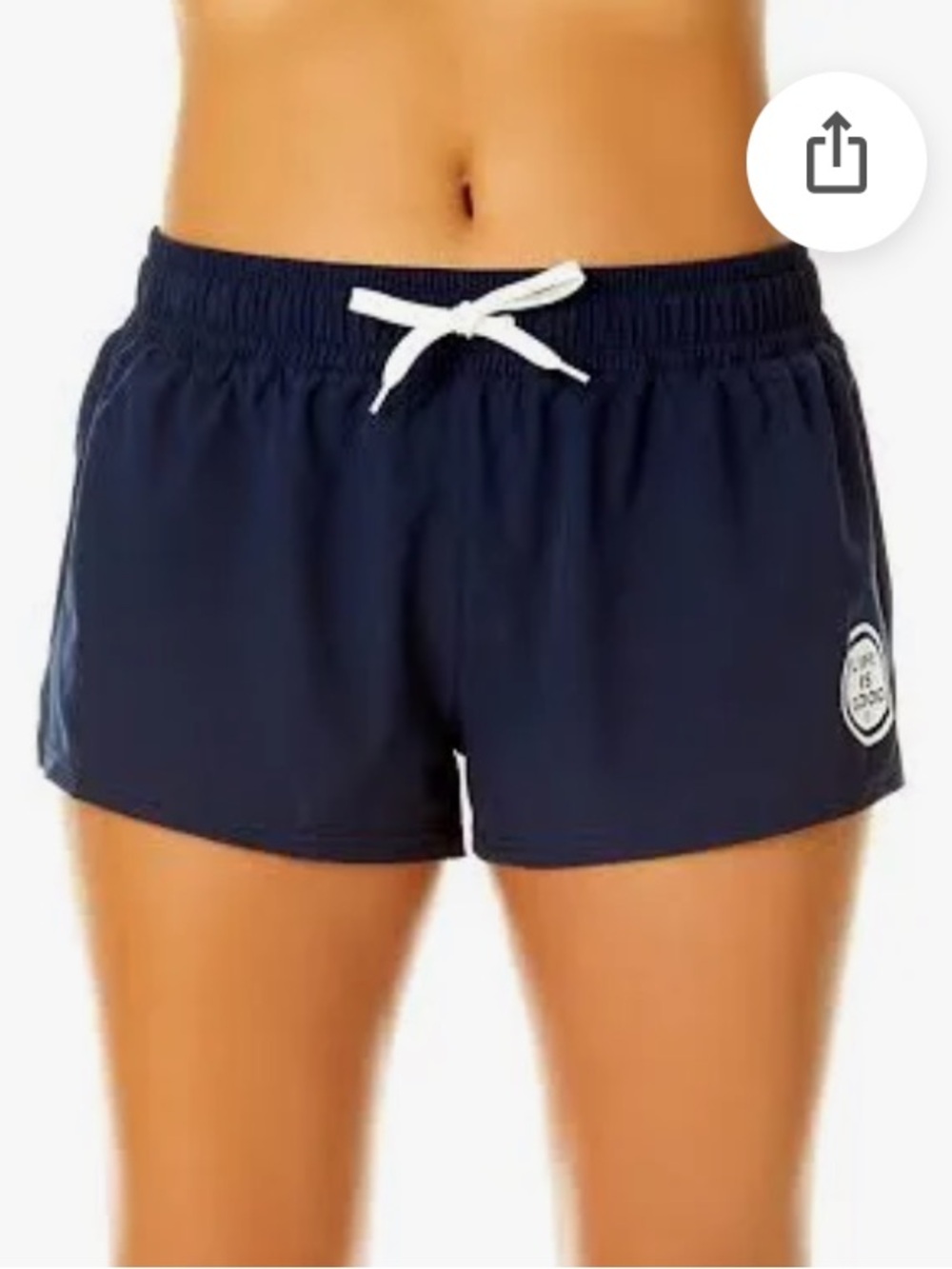 NWT Life is Good UPF 50+ Shorts Black Adj Elastic WB W/Tie Back Pocket Sz Large